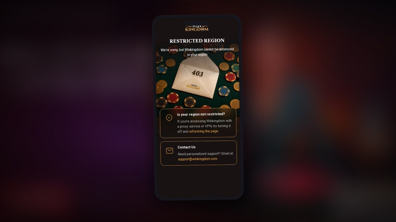 Winkingdom Casino Bonus